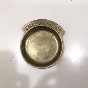 Small Change Brass Trinket Catch All Dish